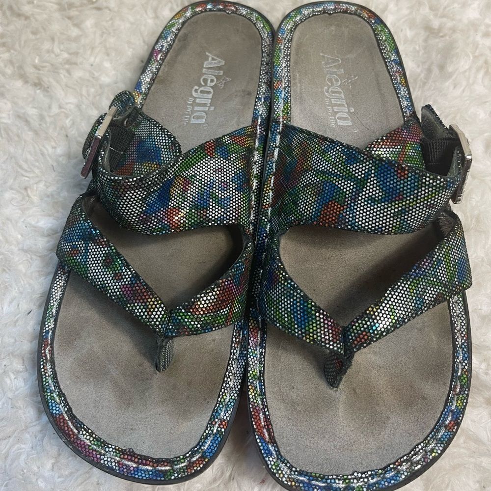 Alegria Valentina Manic Botanic Sandals with Arch support buckle EUR SZ39